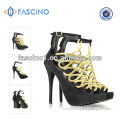 Latest design fashion lady sandals factory